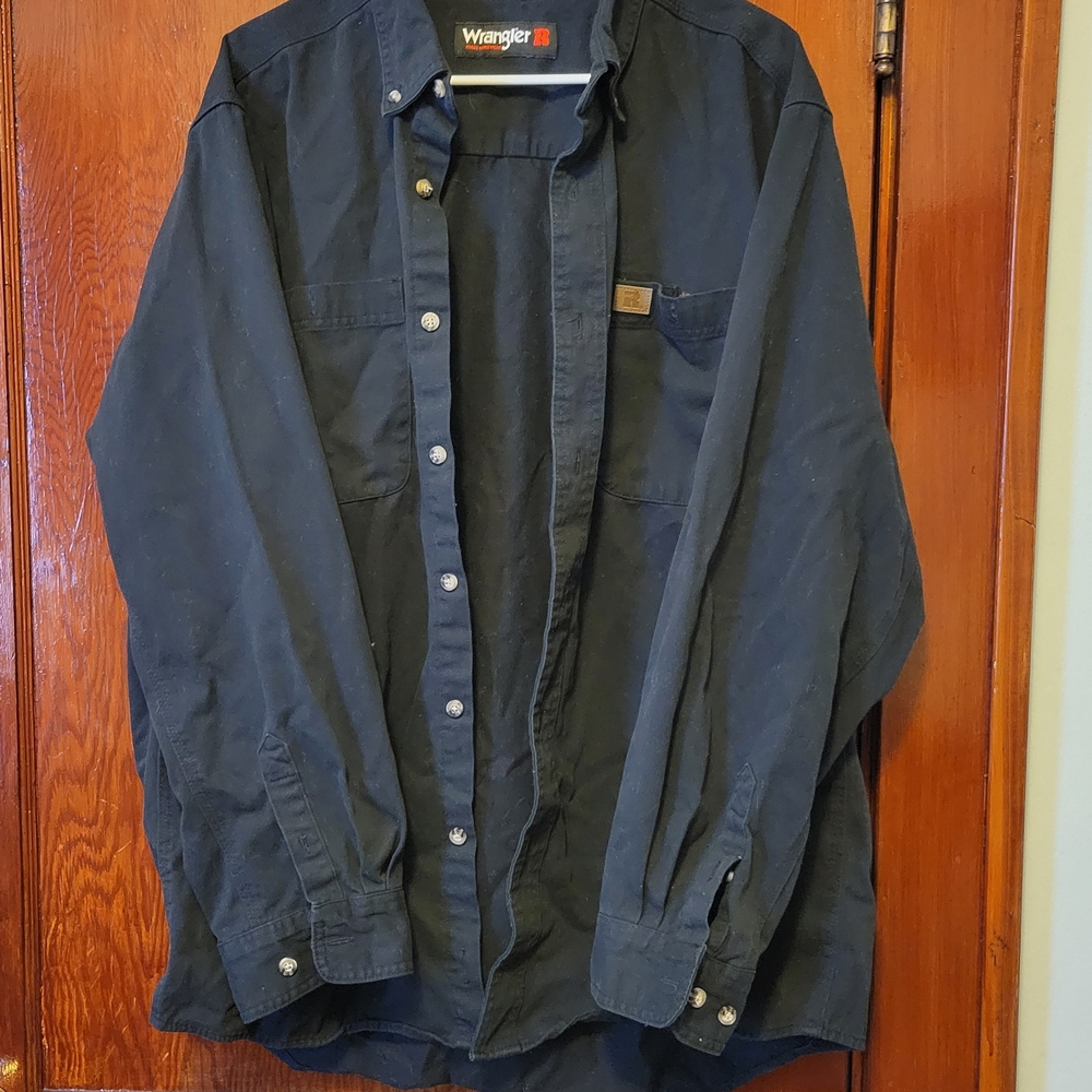 Wrangler Men's Dark Blue Shirt Jacket